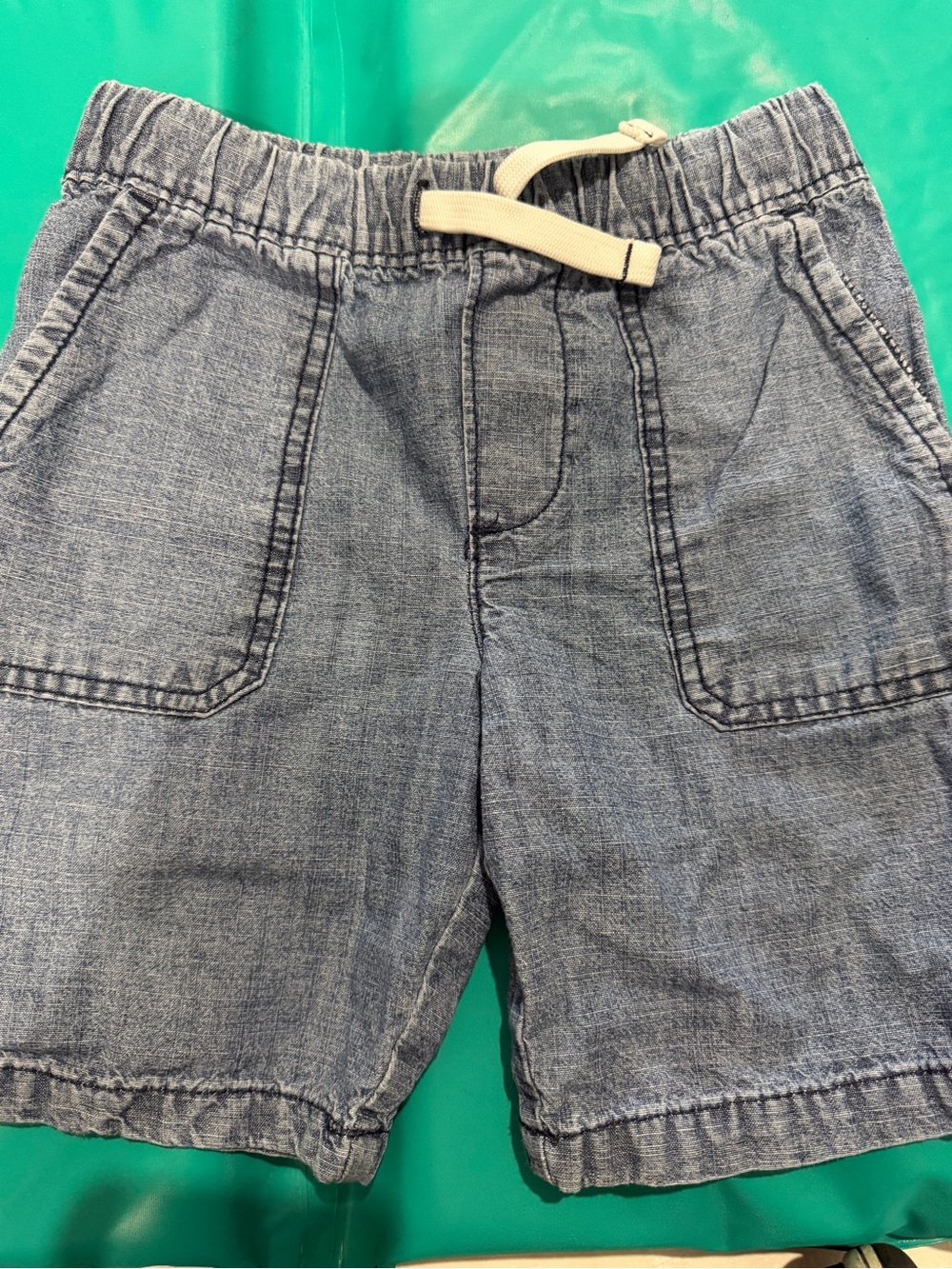 Carter's Denim-Look Pull-On Shorts with Drawstring